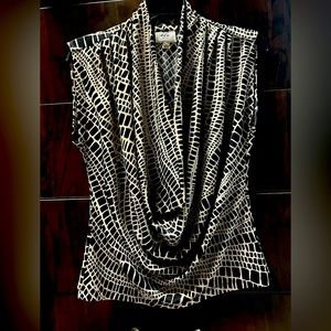 ECI Animal print Cowl neck Blouse *Price Drop*